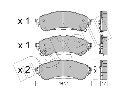 METELLI Fékbetét, mind 22-1344-0_MET