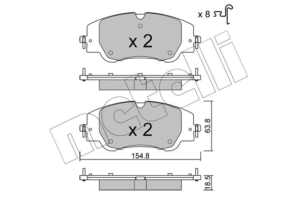 METELLI Fékbetét, mind 22-1350-0_MET