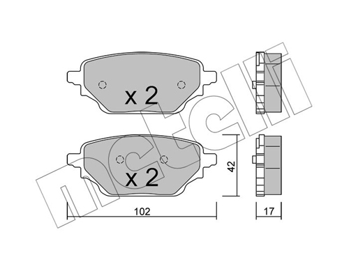 METELLI Fékbetét, mind 22-1352-0_MET