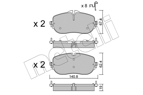 METELLI Fékbetét, mind 22-1355-0_MET