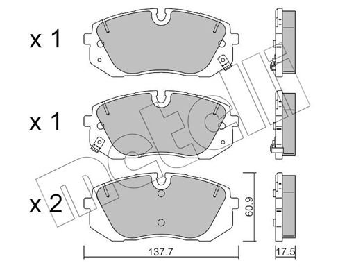 METELLI Fékbetét, mind 22-1370-0_MET