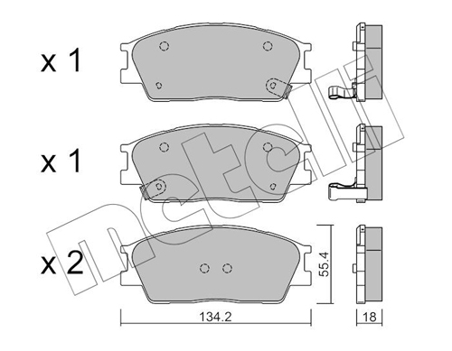 METELLI Fékbetét, mind 22-1374-0_MET