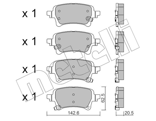 METELLI Fékbetét, mind 22-1376-0_MET