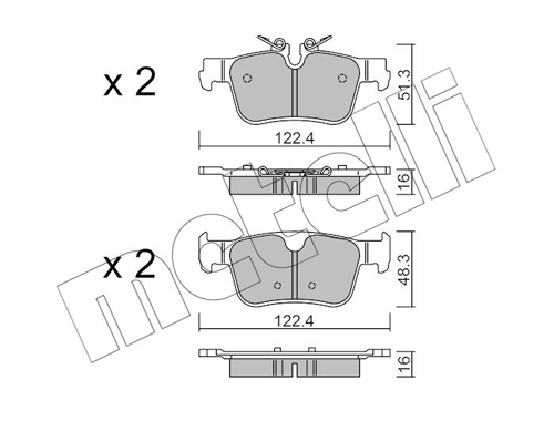 METELLI Fékbetét, mind 22-1390-0_MET