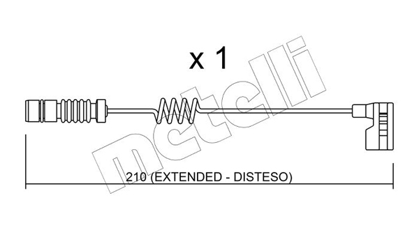 METELLI Fékkopás jelző SU.209_MET