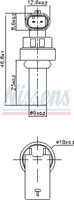 NISSENS Jeladó, hűtőfolyadék hőm. 207035_NIS