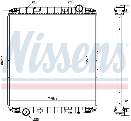 NISSENS Vízhűtő 6063730_NIS