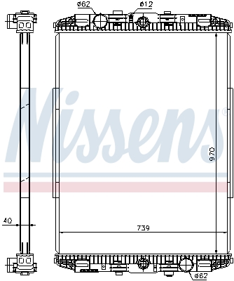 NISSENS 614190_NIS Vízhűtő