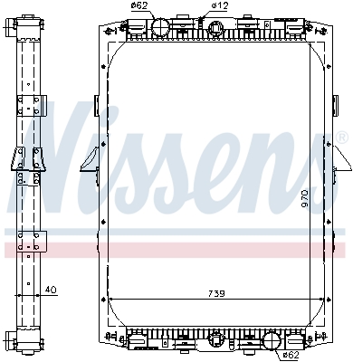 NISSENS Vízhűtő 61419A_NIS