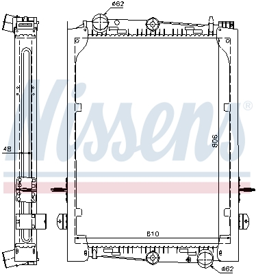 NISSENS Vízhűtő 61440A_NIS