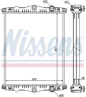 NISSENS Vízhűtő 614430_NIS