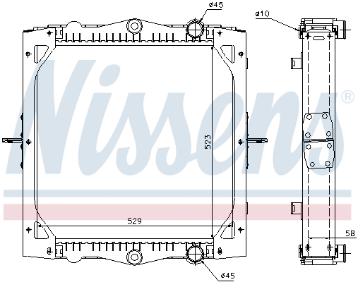 NISSENS Vízhűtő 61445A_NIS