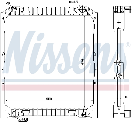 NISSENS Vízhűtő 62349A_NIS