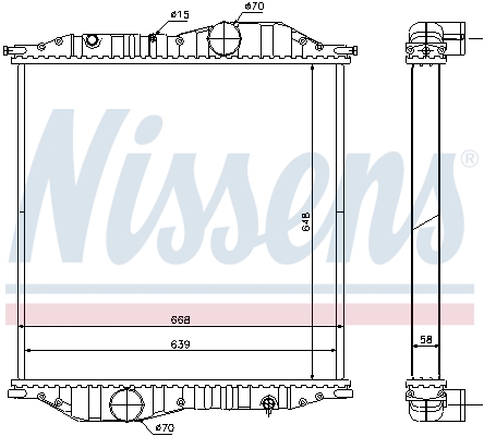 NISSENS Vízhűtő 625502_NIS