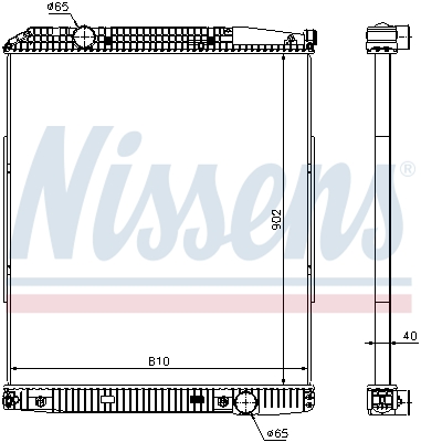 NISSENS Vízhűtő 626530_NIS