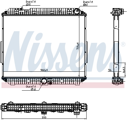 NISSENS Vízhűtő 6270020_NIS