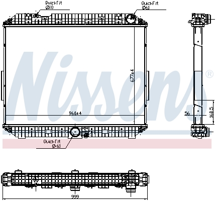 NISSENS Vízhűtő 6270030_NIS