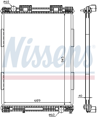 NISSENS Vízhűtő 628700_NIS