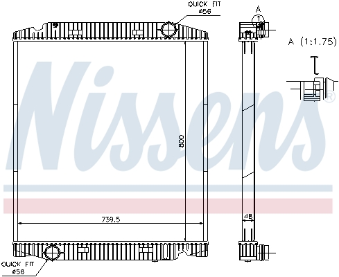 NISSENS Vízhűtő 63330A_NIS