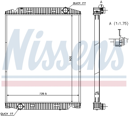 NISSENS Vízhűtő 63331A_NIS