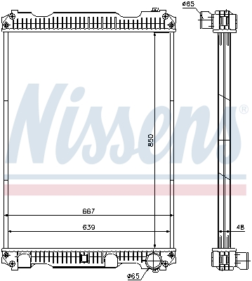 NISSENS Vízhűtő 633350_NIS