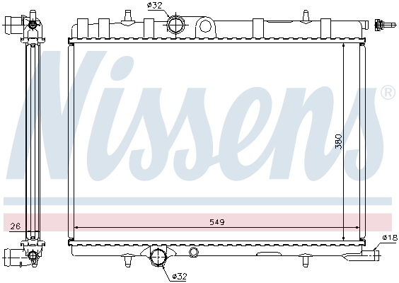 NISSENS Vízhűtő 63719A_NIS