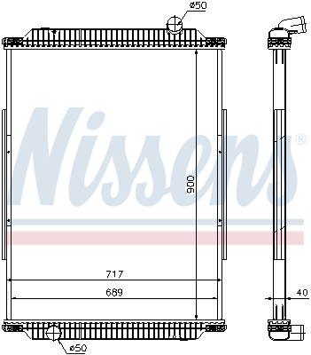 NISSENS Vízhűtő 637880_NIS