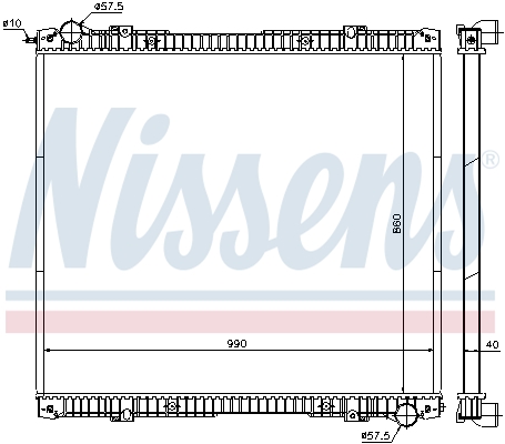 NISSENS Vízhűtő 640670_NIS