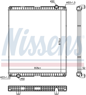 NISSENS Vízhűtő 65483_NIS