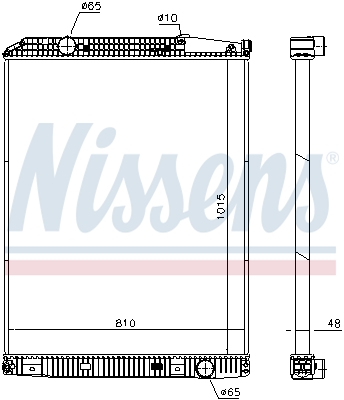 NISSENS Vízhűtő 671650_NIS