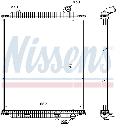 NISSENS Vízhűtő 672060_NIS