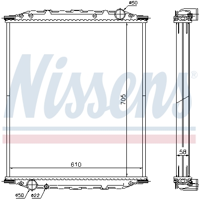 NISSENS Vízhűtő 672200_NIS