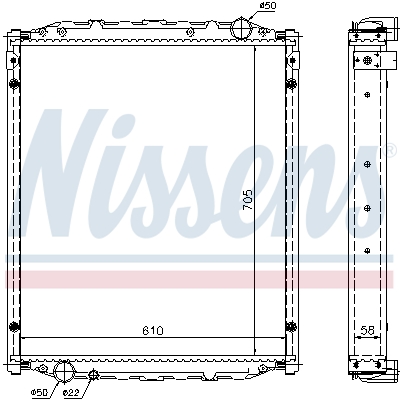 NISSENS Vízhűtő 67220A_NIS