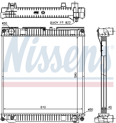 NISSENS Vízhűtő 67224A_NIS