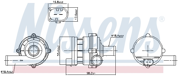 NISSENS Pótvízpumpa 832169_NIS