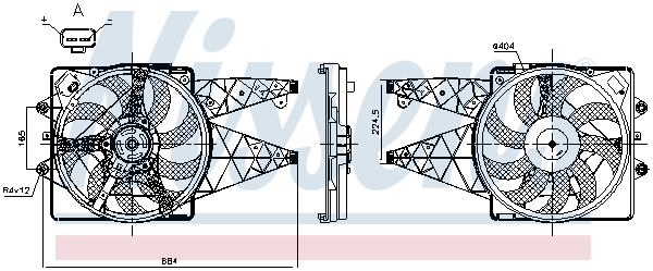 NISSENS Ventilátor, vízhűtő 850114_NIS