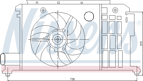 NISSENS Ventilátor, vízhűtő 85058_NIS