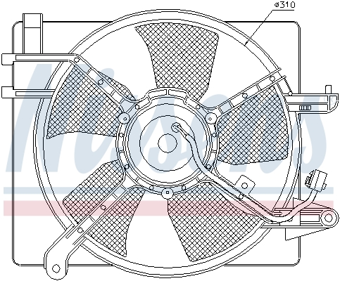 NISSENS Ventilátor, vízhűtő 85061_NIS