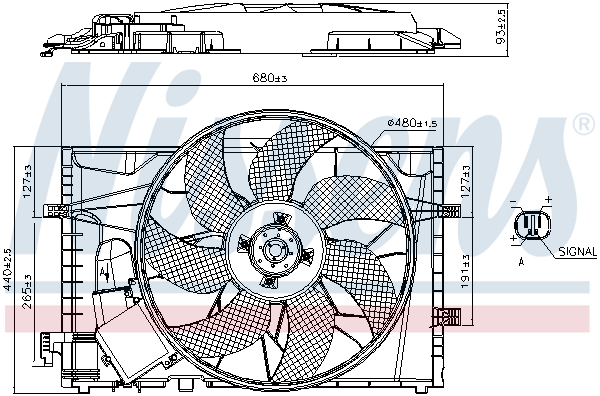 NISSENS Ventilátor, vízhűtő 85656_NIS