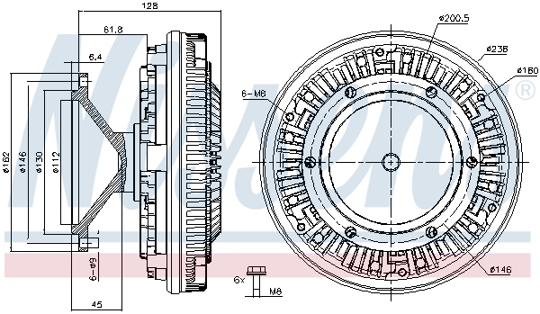 NISSENS Hűtőventillátor kuplung 86097_NIS