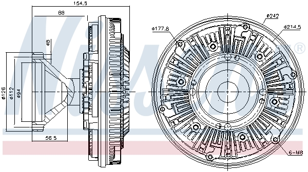 NISSENS Hűtőventillátor kuplung 86101_NIS