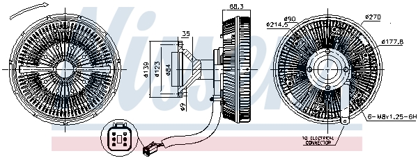 NISSENS Hűtőventillátor kuplung 86245_NIS