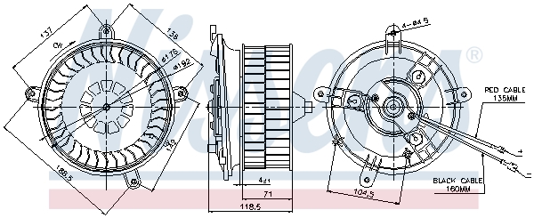 NISSENS Ventilátor, utastér 87041_NIS