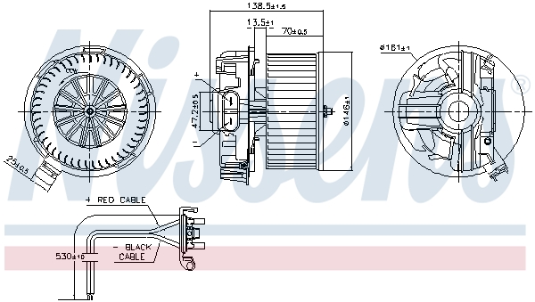 NISSENS Ventilátor, utastér 87385_NIS