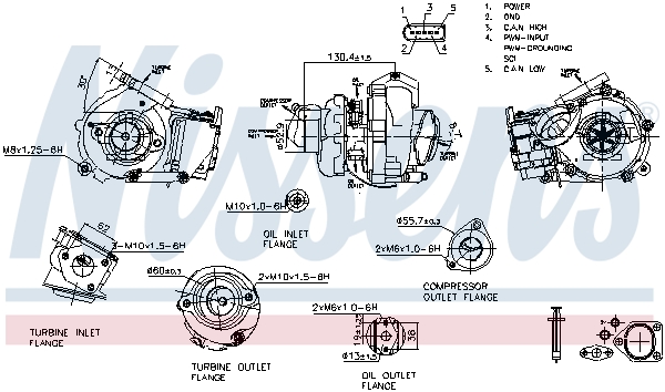 NISSENS Turbófeltöltő 93502_NIS