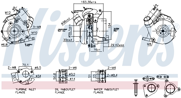 NISSENS Turbófeltöltő 93830_NIS