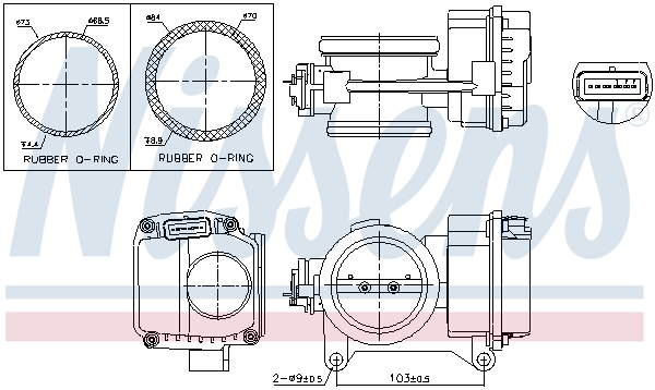 NISSENS Fojtószelep 955096_NIS