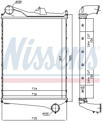 NISSENS Töltőlevegő hűtő 97006_NIS