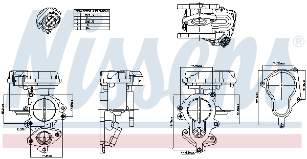 NISSENS EGR szelep 98156_NIS