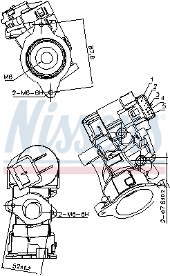 NISSENS EGR szelep 98181_NIS